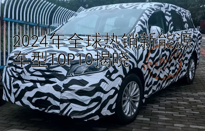 2024年全球热销新能源车型TOP10揭晓